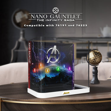 Lego Infinity and Nano Gauntlet 76191 76223 Display Case